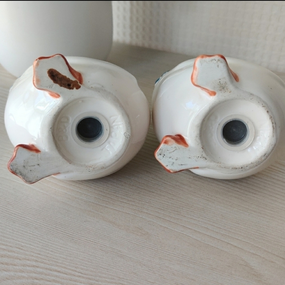 Vintage Ceramic Duck/Geese Salt and Pepper Shakers 6" - Picture 7 of 13